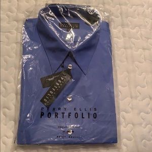 Blue Button Down Collard Shirt